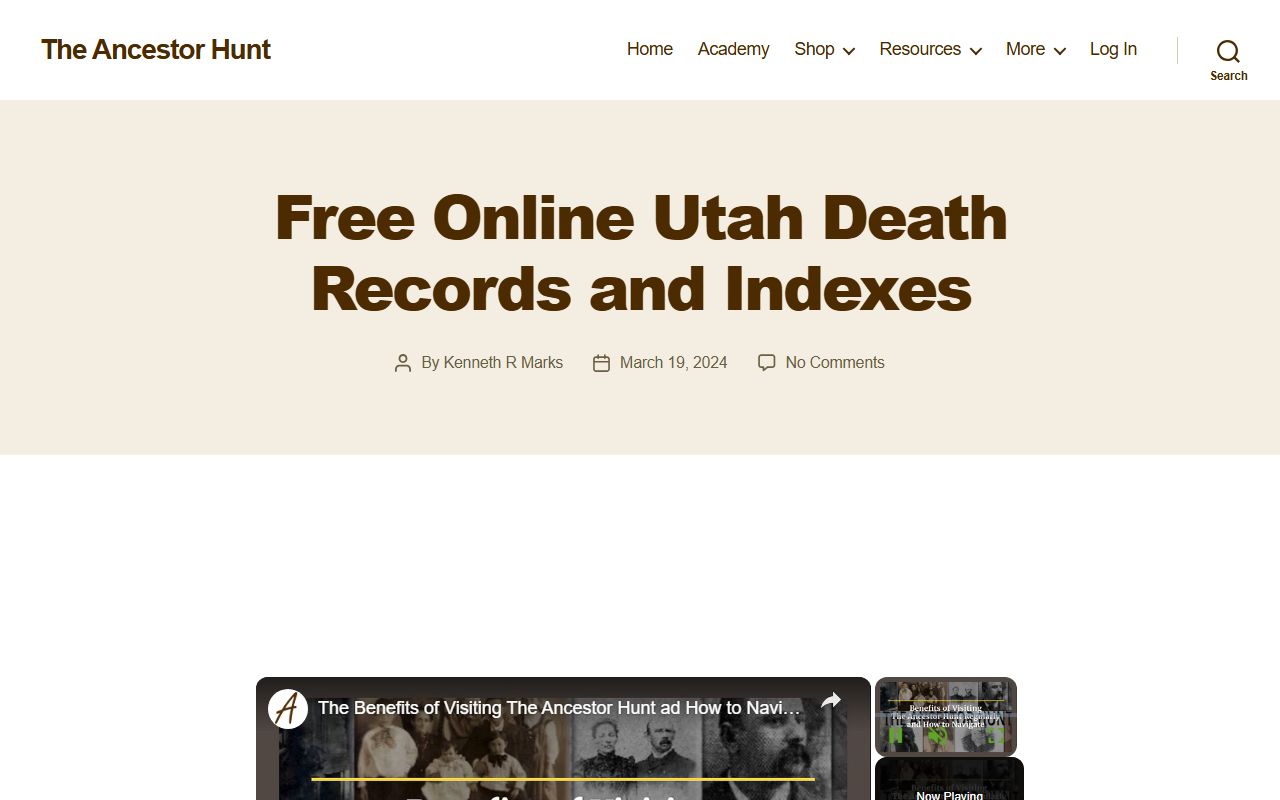 Washington County vital records resource information for birth records